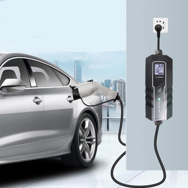 RDC Electric Vehicle EV Charging Cable 32A 220V GB/T To SAE J1772 EV Charger With 5m EVSE Cable