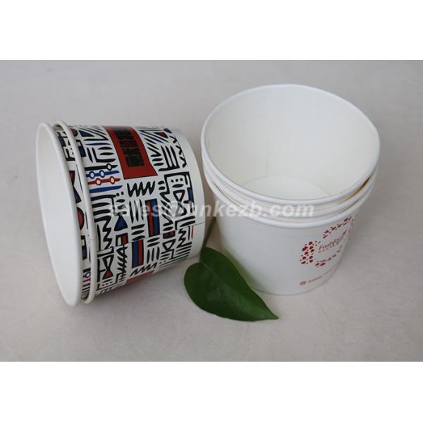Personalized 6oz Cold Beverage Cup , Custom Printed Paper Cups For Yogurt