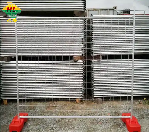 Easily Assembled Australian Temporary Fencing Outdoor Metal Steel Silver Security Panels