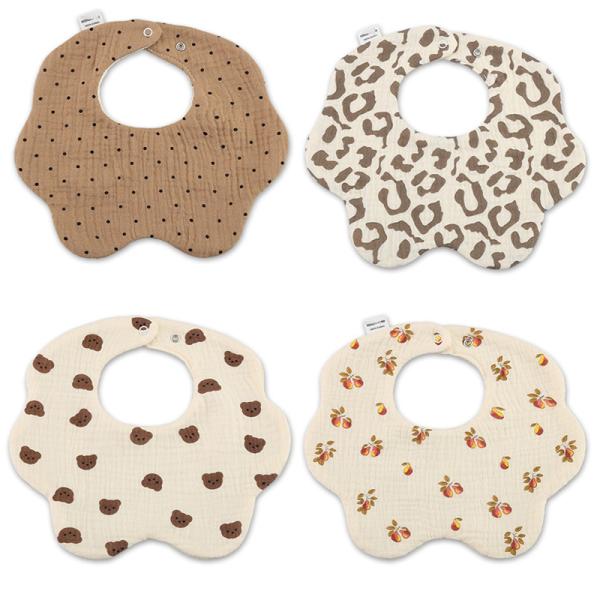 Durable Quality Infant Bibs Feeding the Baby of Cotton in Multiple Color