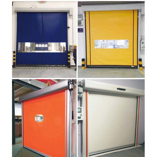 Modern Design Automatic Industrial PVC Fast Door Self Repairable Soft Curtain Roll Exterior Steel Polymer Clean Windproof