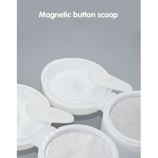 опарник сливк 100g PP пластиковый с крышкой сальто верхними и ветроуловителем магнита алюминиевой фольги внутри