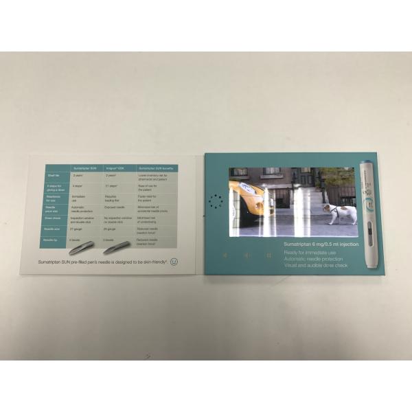 A5 Size Video Business Card 5 Inch Promotional Video Brochure With ROHS Certification