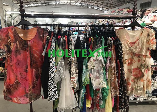 Africa Second Hand Women'S Clothing Colorful Ladies Silk Blouse For Adults