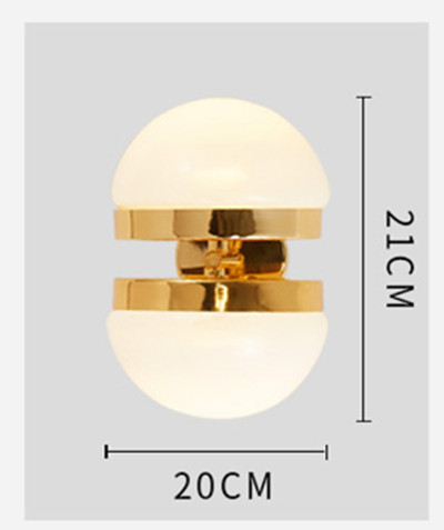 Creative Art Half Sphere Parlor Aisle Light Indoor Wall Sconce Lamps（WH-OR-149)