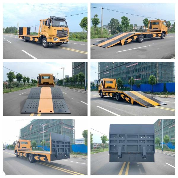 6-колесный Sinotruck Howo Wrrcker Bed Winch Поддержка экскаватора Погрузка дорожная спасательная машина