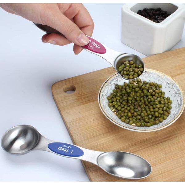 Kitchen Stainless Steel Baking Measuring Spoon Cups For Dry Or Liquid