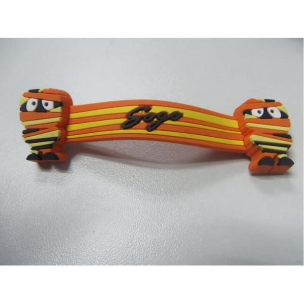 Promotional Micro Injection 3D Cartoon Character Earphone Silicone Cable Winder / Headphone Cord Cable Holder With Logo