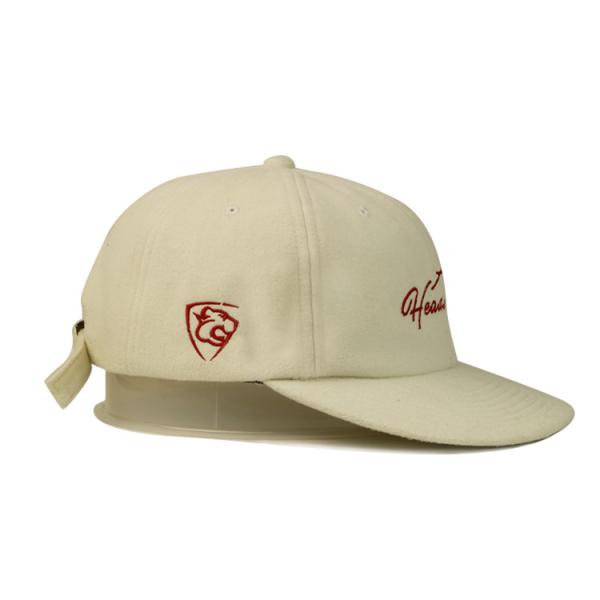 Fashionable Winter 100% Wool Embroidered Baseball Caps / 6 Panel Hat For Outdoor Sport