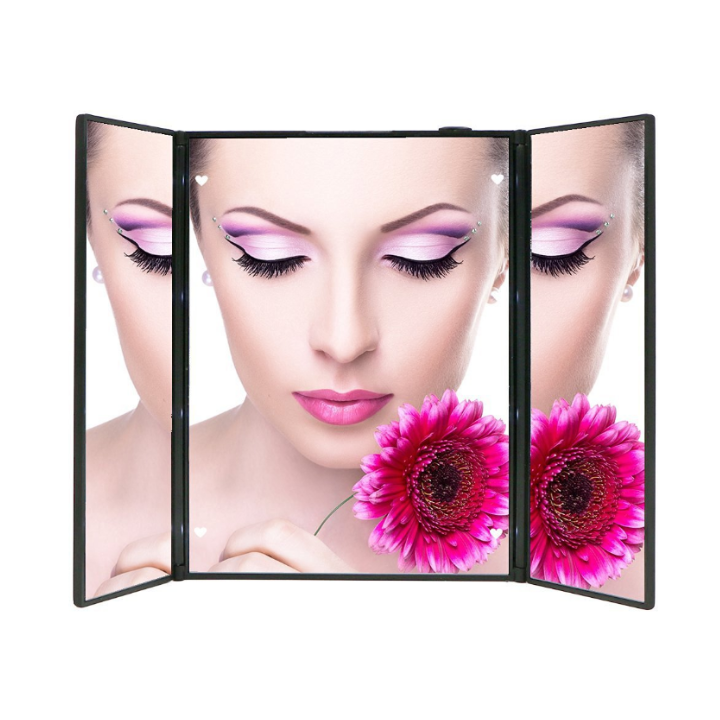 Best Lighted Makeup Mirror   Pocket Light Small Makeup Mirror Square Large Pink Vintage Makeup Hand Mirror With Led