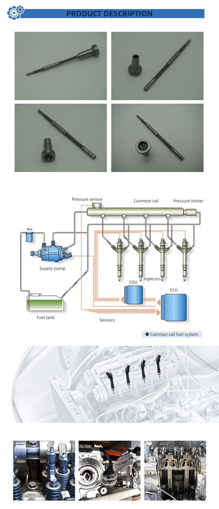 Original Customizable F00RJ01941 Fuel Injection System Control Valve New Common Rail Control Valve