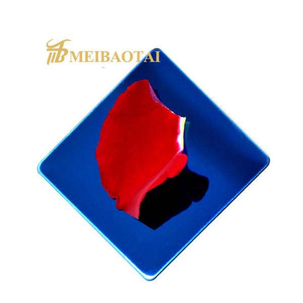 PVD Blue Mirror Color Decorative Stainless Steel Sheet with EN Standard and 0.3-1.2mm Thickness