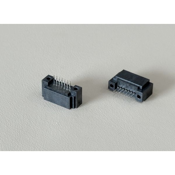 13 Pin SATA board mount connector, 1.27mm pitch vertical SMT PCB connector for high speed data transmission, HDD / SSD storage, industrial electronic server customization