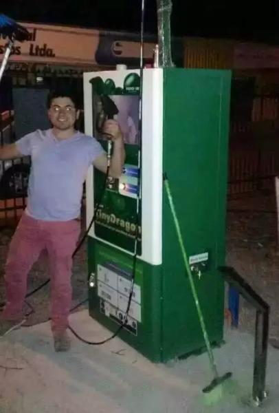 5.5KW Coin Car Wash Machine In 800x580x1750mm For Quick Convenient Washing