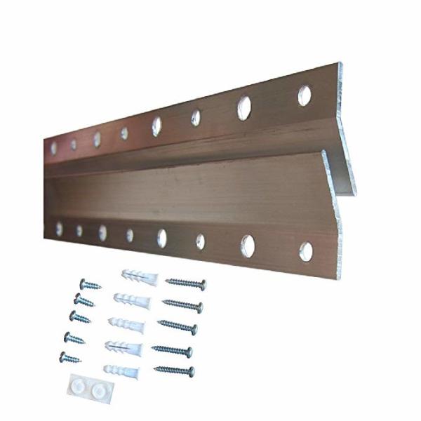 Cadeira de escova francesa de 18 polegadas Z Clip Parede de montagem de suportes para quadro branco ou cabeçalho