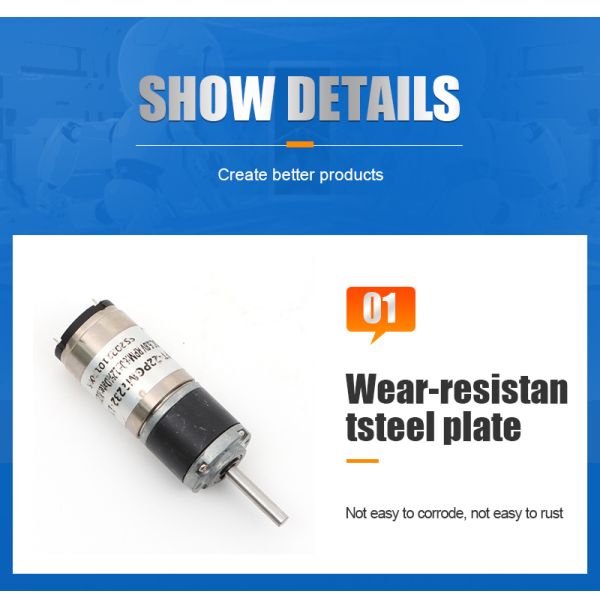 High Torque DC Planetary Geared Motor 3V-48V For New Energy Electric Vehicles