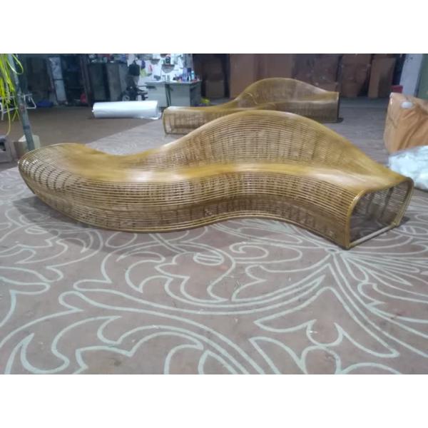 Custom Design Outdoor Rattan Sofa 100% Hand Woven Mall Furniture Random Combination