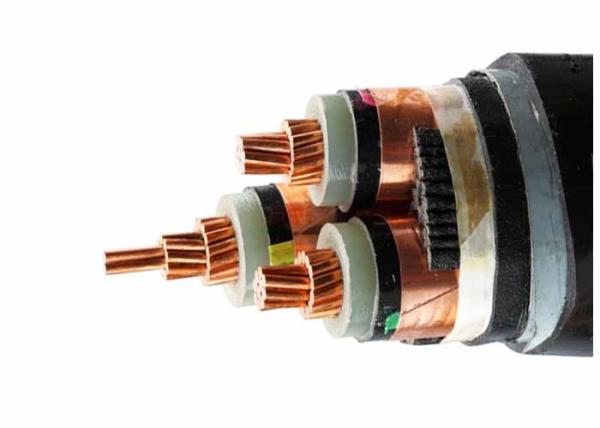 Three Phase CU / XLPE / STA / PVC Electrical Power Cable Steel Tape Armored High Voltage