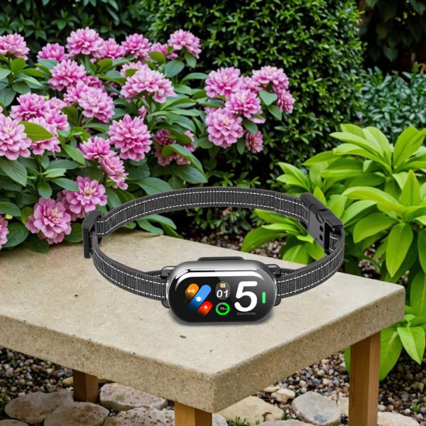 For AZN New Rechargeable Plastic Intelligent Color Screen Automatic Dog Training Collar Multifunctional Waterproof Anti-Barking