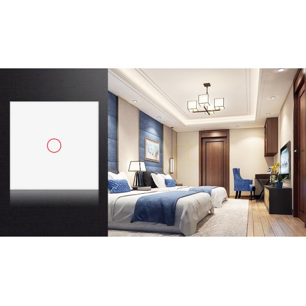 Home Single Fire Wire Touch Screen Light Switch Embedded 3 Gang Smart Light Switch