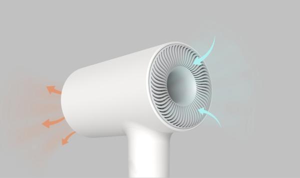 High Air Volume 45-50 m3/h Operated Rechargeable Hair Dryers Foldable Handle