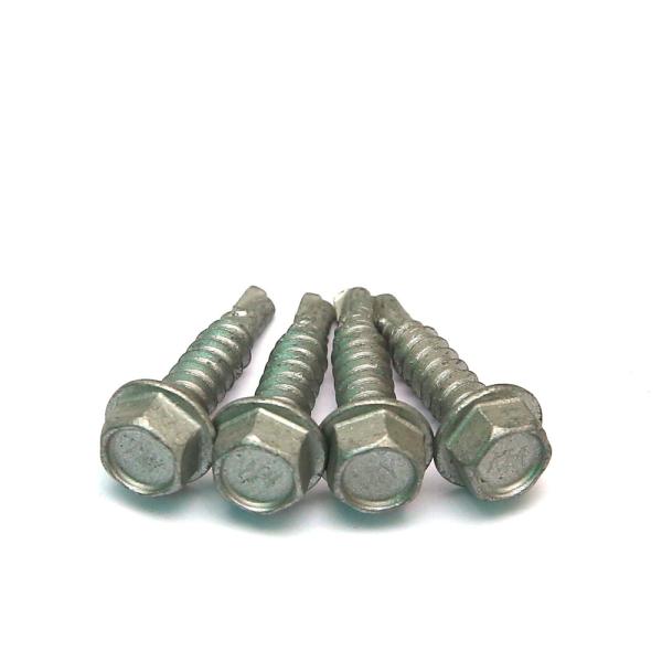 Hex Head Bi - Metal Self Drilling Screws , Double Stainless Steel Combination Self Drilling Screw