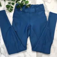 Breathable Horse Riding Pants With Pocket Blue Equestrian Brushed