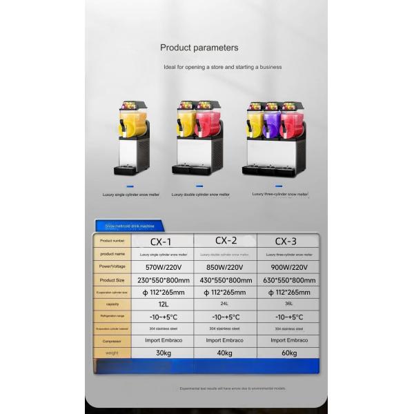 POM Material Slush Machine -10- 5°C PC Explosion-proof for Refrigeration Range Sale