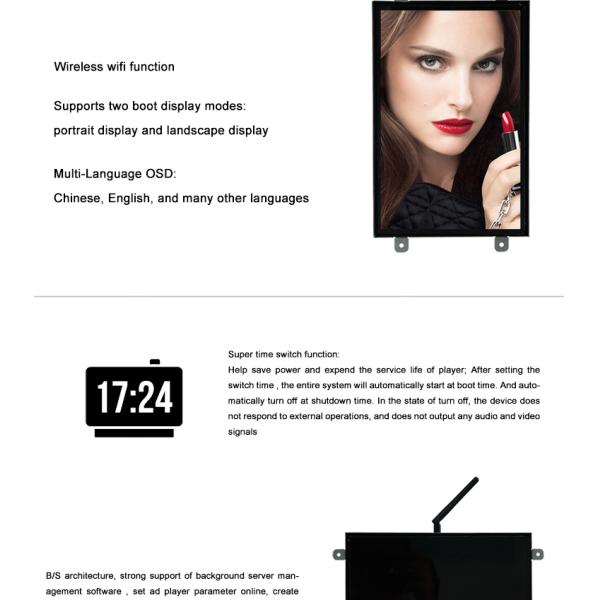 Игрок рекламы андроида Блуэтоотх 4,0, стена установил Синьяге цифров 10,1 дюйма