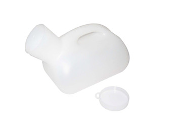 Portable male urinal with lid, Men's urinal,male urine bottle,disposable medical urinal 1000 ml