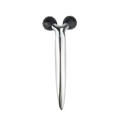 ROHS Black Obsidian Y Shape Massage Roller Jade Roller Face Lift