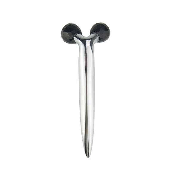 ROHS Black Obsidian Y Shape Massage Roller Jade Roller Face Lift