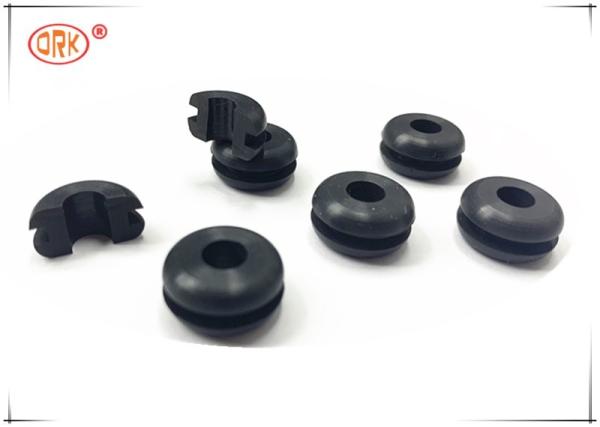 Black Good Shock Protection Food Grade Silicone Rubber Grommet for Cable