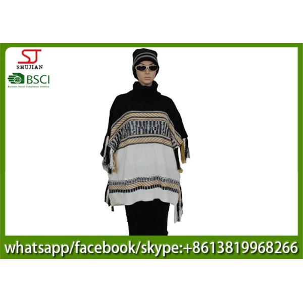 410g 65*70cm 100%Acrylic knitting jacquard tassel snood linking clothes waistcoat best price factory keep warm