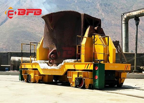 Tipo transporte derretido da roda do potenciômetro da escória do carro do portador da concha de 1500 toneladas