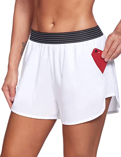 Велосипедист женщин шортов спорт кратких эластичных женщин Waistband замыкает накоротко бортовые карманы