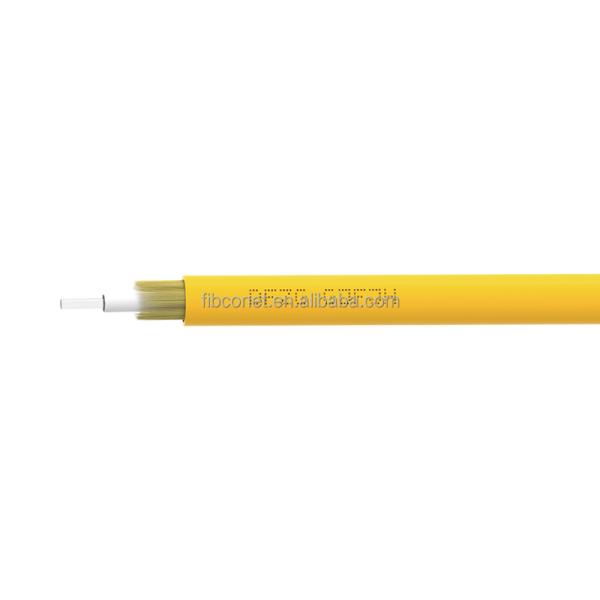 1 Core FTTH Waterproof Armored Outdoor Yellow Fiber Optic Cable for Country Markets