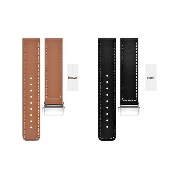 Quick-release Rectangular Genuine Leather Watch Strap · Customizable Colors And Logos