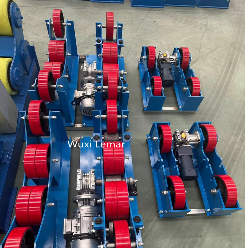 3 Ton Self-Aligning Welding Rotator PU Rollers for Cylinder Pipe Welding