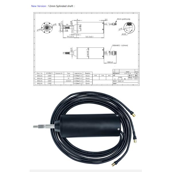Электрический двигатель 24V наивысшей мощности водоустойчивый для шлюпки доски RC двигателя