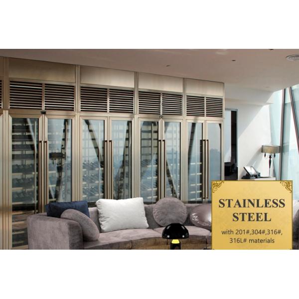 201 304 316 316L Stainless Steel Wine Cabinet Black Home Glass Cabinet Customized