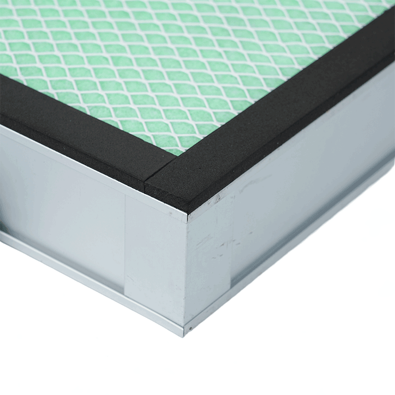 Activated Carbon PP V Bank Air Filter Element Screen Aluminium Frame For Pollen