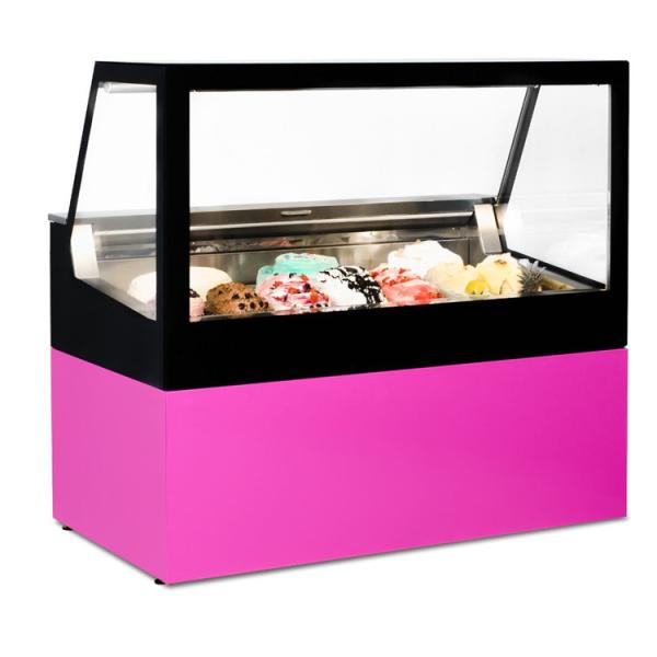Cheap Ice Cream Freezer Showcase with Fan Cooling