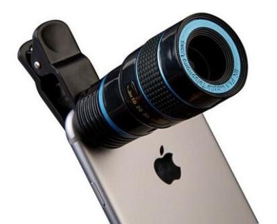 Portable Smartphone Telephoto Lens 8X Zoom CE Rohs Approval Certificate