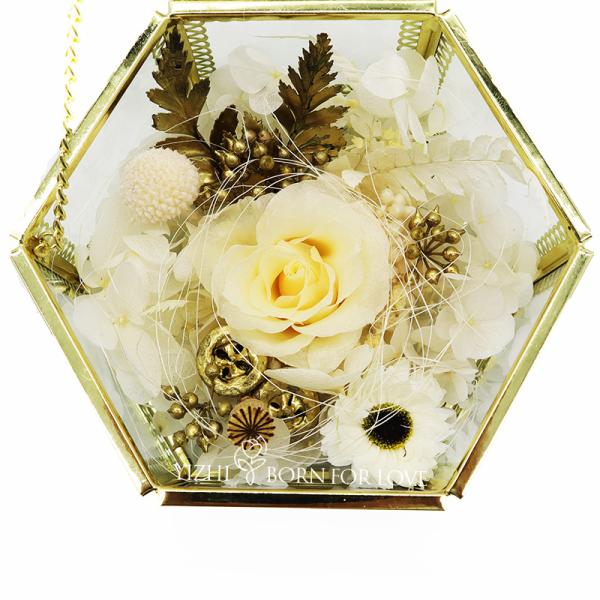 Diameter 4-5cm Eternal Rose Flower In Glass Dome