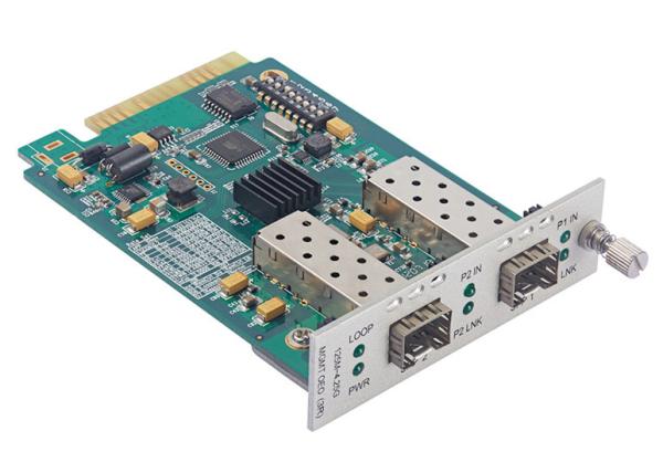125M To 4.25G Manageable Media Converter OEO Converter Card SFP To SFP With 3R Repeater