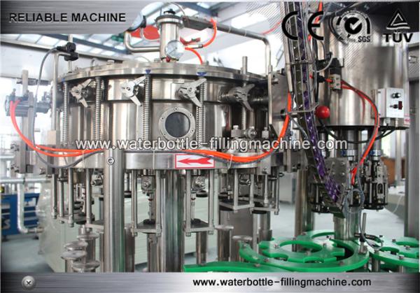 1000 Ml Soft Drink Bottling Equipment 3- In -1 Rinsing Filling Capping Machine