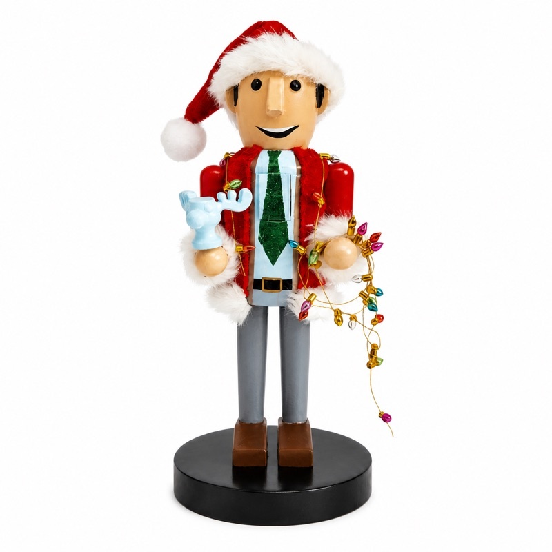 Custom Christmas Lights Santa Hat Nutcracker