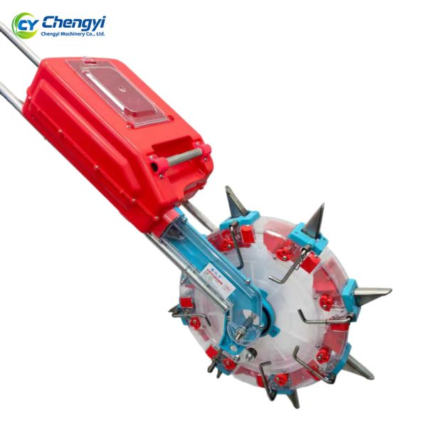 Heavy Duty PC Hand Push Fertilizer Spreader All Terrain Roller Planter