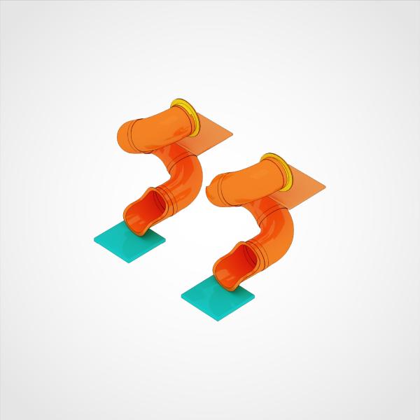Toboggan de jeu en PVC standard ASTM pour enfants de 3 à 12 ans
